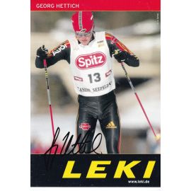 Autogramm Langlauf / NK | Georg HETTICH | 2000er (Rennszene Color Leki) OS-Gold