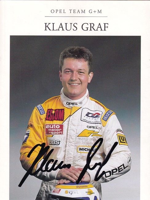 Autogramm Tourenwagen | Klaus GRAF | 1990er (Portrait Color) Opel