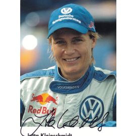 Autogramm Tourenwagen | Jutta KLEINSCHMIDT | 2000er (Portrait Color) VW