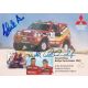 Autogramme Tourenwagen | Jutta KLEINSCHMIDT + Andreas SCHULZ | 2001 (Collage Color) Sieg Dakar