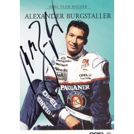 Autogramm Tourenwagen | Alexander BURGSTALLER | 1990er (Portrait Color) Opel