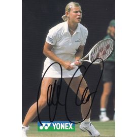 Autogramm Tennis | Anke HUBER | 1990er (Spielszene Color) Yonex