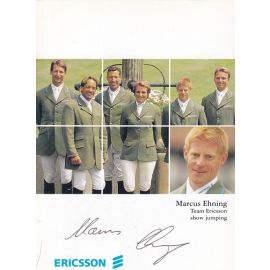 Autogramm Reiten | Marcus EHNING | 2000 (Gruppenbild Color Ericsson) OS-Gold