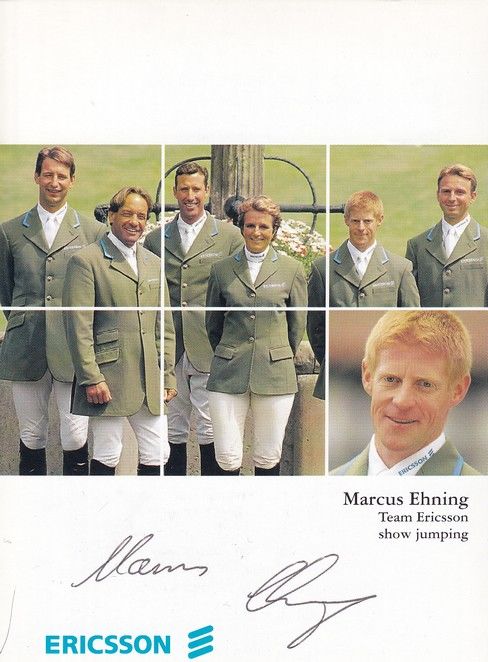 Autogramm Reiten | Marcus EHNING | 2000 (Gruppenbild Color Ericsson) OS-Gold