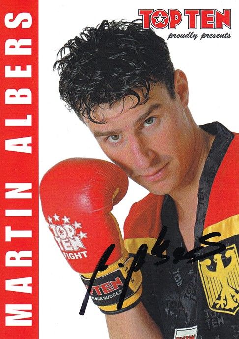 Autogramm Kickboxen | Martin ALBERS | 2000er (Portrait Color) Top Ten