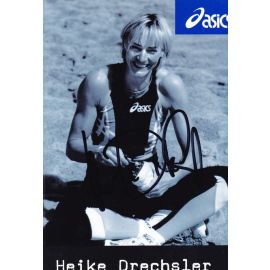 Autogramm Weitsprung | Heike DRECHSLER | 1990er (Portrait SW Asics) OS-Gold