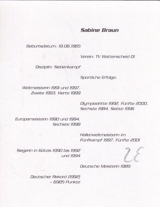 Autogramm Weitsprung | Heike DRECHSLER | 1990er (Portrait SW Asics) OS-Gold