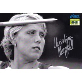 Autogramm Speerwurf | Christina OBERGFÖLL | 2006 (Portrait SW Asics) OS-Silber