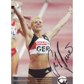 Autogramm Sprint | Grit BREUER | 2000er (Jubelszene Color Hoogland) OS-Bronze