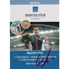 Autogramm Paralympics | Sprint | Wojtek CZYZ | 2005 (Collage Color Drahtzug) OS-Gold