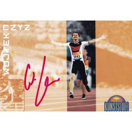 Autogramm Paralympics | Sprint | Wojtek CZYZ | 2005 (Collage Color Kunstsoff) OS-Gold