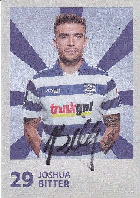 Autogramm Fussball | MSV Duisburg | 2022 | Joshua BITTER