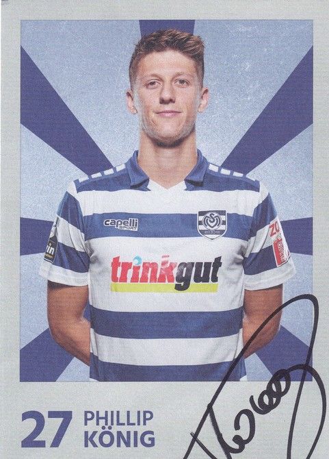 Autogramm Fussball | MSV Duisburg | 2022 | Philipp KÖNIG