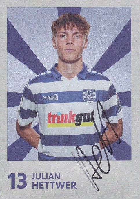 Autogramm Fussball | MSV Duisburg | 2022 | Julian HETTWER