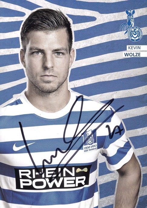 Autogramm Fussball | MSV Duisburg | 2013 | Kevin WOLZE