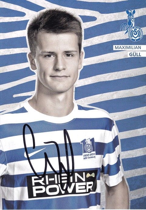 Autogramm Fussball | MSV Duisburg | 2013 | Maximilian GÜLL