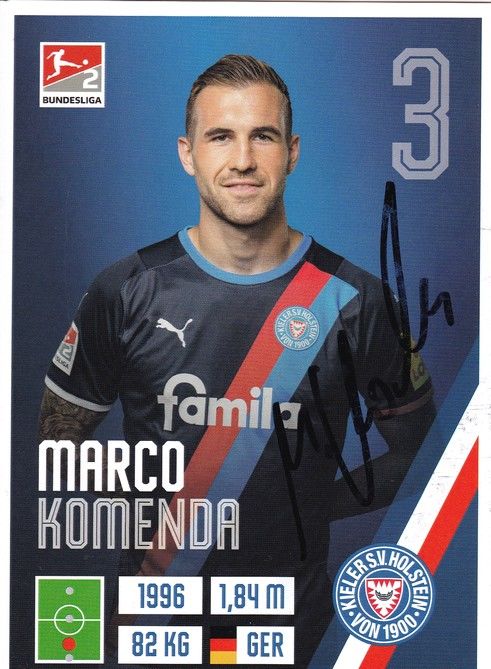 Autogramm Fussball | Holstein Kiel | 2021 | Marco KOMENDA
