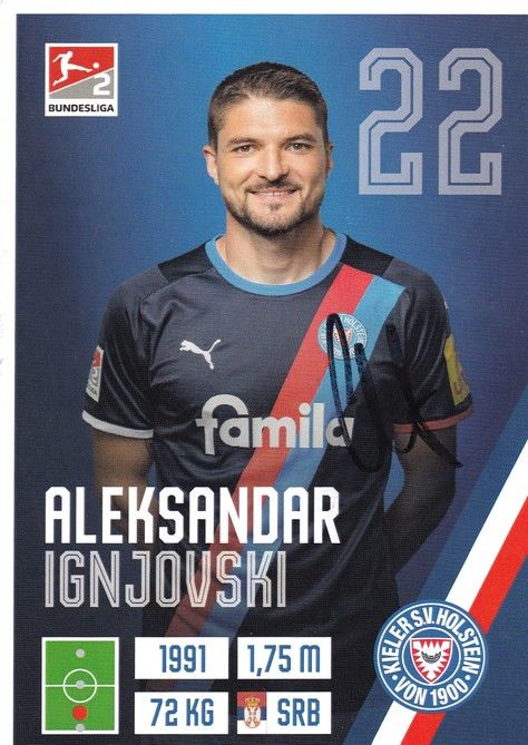 Autogramm Fussball | Holstein Kiel | 2021 | Aleksandar IGNJOVSKI