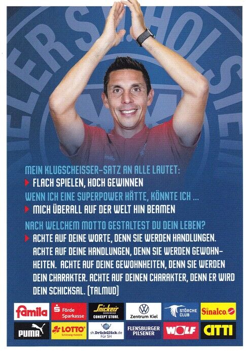 Autogramm Fussball | Holstein Kiel | 2021 | Marcel RAPP