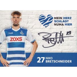 Autogramm Fussball | MSV Duisburg | 2021 | Niko BRETSCHNEIDER