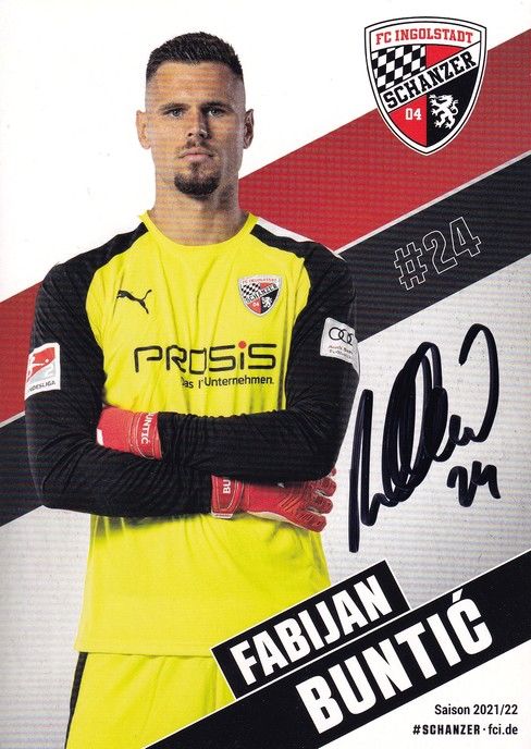 Autogramm Fussball | FC Ingolstadt 04 | 2021 | Fabijan BUNTIC