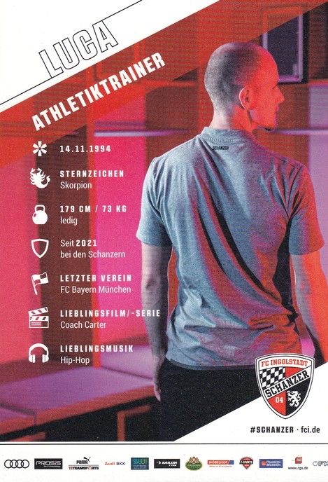 Autogramm Fussball | FC Ingolstadt 04 | 2021 | Luca SCHUSTER