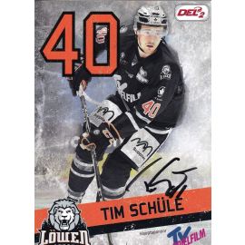 Autogramm Eishockey | Löwen Frankfurt | 2017 | Tim SCHÜLE