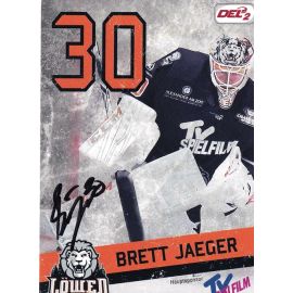 Autogramm Eishockey | Löwen Frankfurt | 2017 | Brett JAEGER