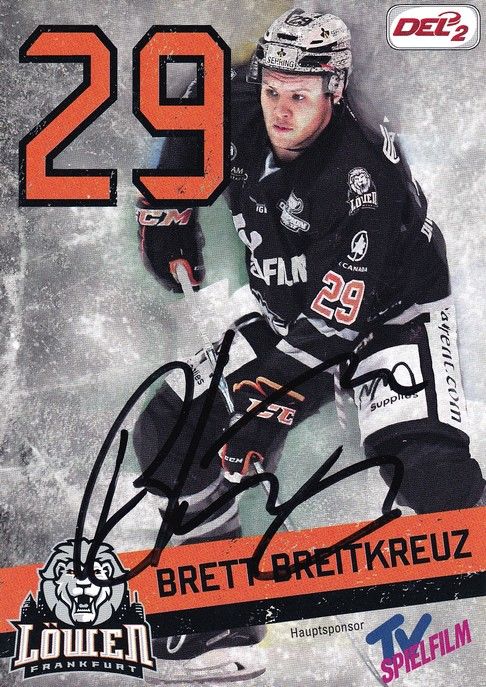 Autogramm Eishockey | Löwen Frankfurt | 2017 | Brett BREITKREUZ