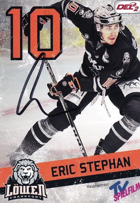 Autogramm Eishockey | Löwen Frankfurt | 2017 | Eric STEPHAN