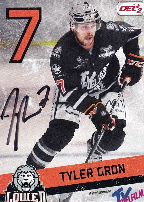 Autogramm Eishockey | Löwen Frankfurt | 2017 | Tyler GRON