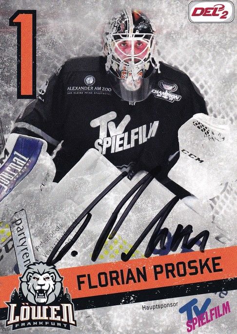 Autogramm Eishockey | Löwen Frankfurt | 2017 | Florian PROSKE