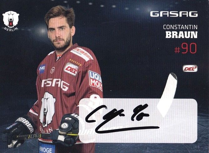 Autogramm Eishockey | Eisbären Berlin | 2010er GASAG | Constantin BRAUN