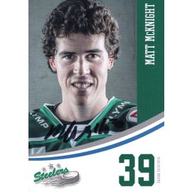 Autogramm Eishockey | SC Bietigheim Steelers | 2015 | Matt McKNIGHT