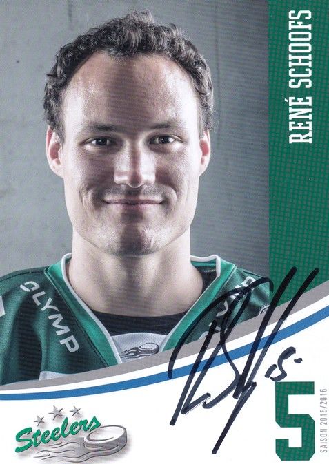 Autogramm Eishockey | SC Bietigheim Steelers | 2015 | Rene SCHOOFS