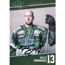 Autogramm Eishockey | SC Bietigheim Steelers | 2017 | Marcus SOMMERFELD