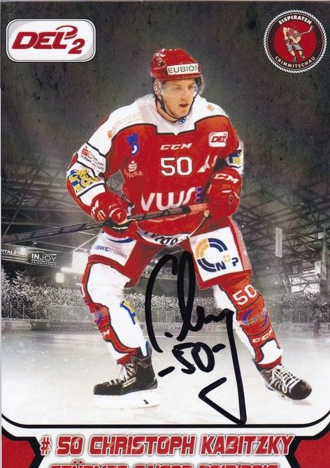 Autogramm Eishockey | Eispiraten Crimmitschau | 2015 Foto | Christoph KABITZKY