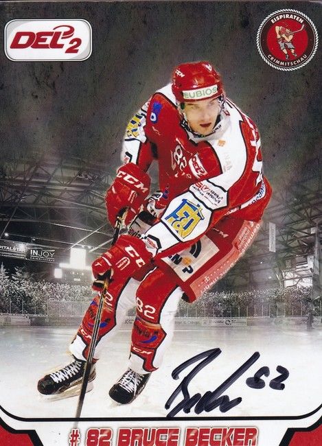 Autogramm Eishockey | Eispiraten Crimmitschau | 2015 Foto | Bruce BECKER