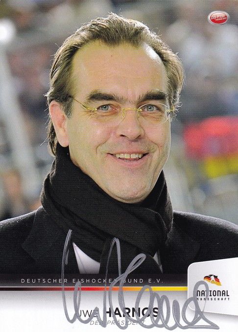 Autogramm Eishockey | DEB Nationalteam | 2000er City-Press | Uwe HARNOS