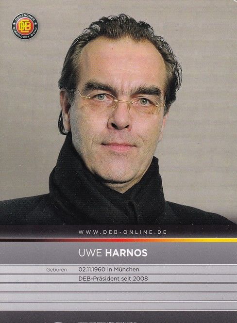 Autogramm Eishockey | DEB Nationalteam | 2000er City-Press | Uwe HARNOS