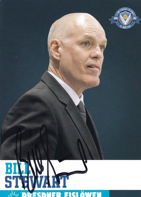 Autogramm Eishockey | Dresdner Eislöwen | 2015 | Bill STEWART