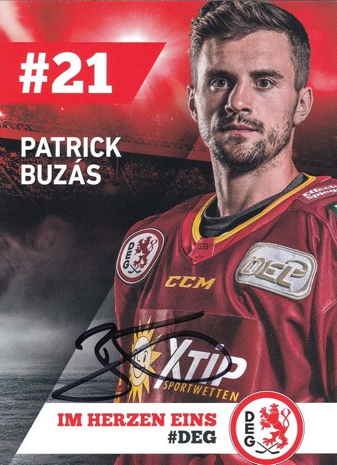 Autogramm Eishockey | Düsseldorfer EG | 2018 | Patrick BUZAS