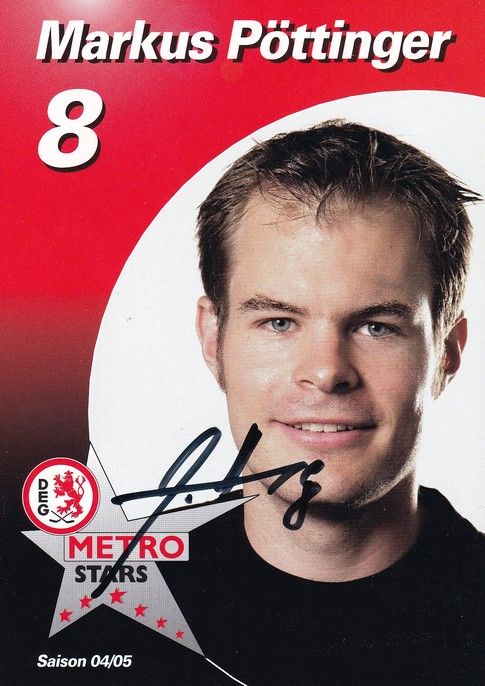 Autogramm Eishockey | DEG Metro Stars | 2004 | Markus PÖTTINGER