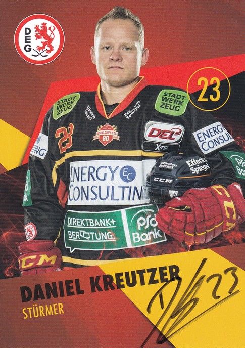 Autogramm Eishockey | Düsseldorfer EG | 2000er EC | Daniel KREUTZER