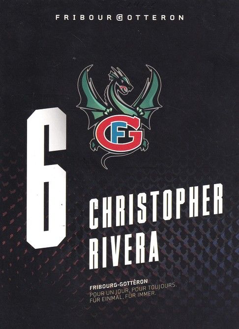 Autogramm Eishockey | HC Fribourg-Gotteron | 2015 | Christopher RIVERA