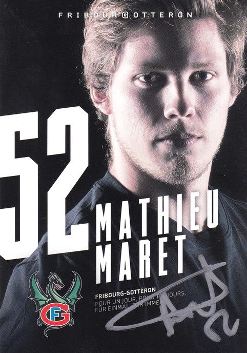 Autogramm Eishockey | HC Fribourg-Gotteron | 2015 | Mathieu MARET