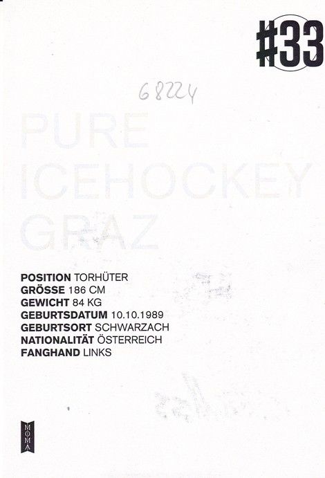 Autogramm Eishockey | Moser Medical Graz99ers | 2016 | Thomas HÖNECKL