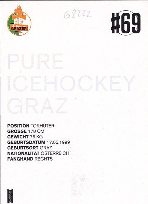 Autogramm Eishockey | Moser Medical Graz99ers | 2016 | Daniel PÖLZL
