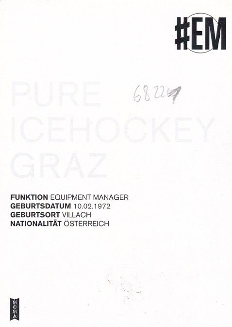 Autogramm Eishockey | Moser Medical Graz99ers | 2016 | Claudio ROGY