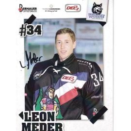 Autogramm Eishockey | EHC Freiburg | 2010er | Leon MEDER